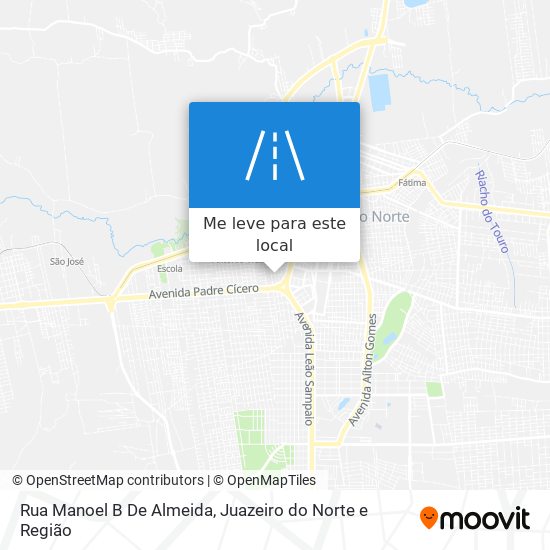 Rua Manoel B De Almeida mapa