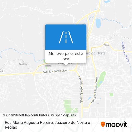 Rua Maria Augusta Pereira mapa