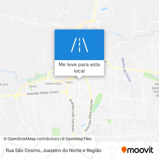 Rua São Cosmo mapa