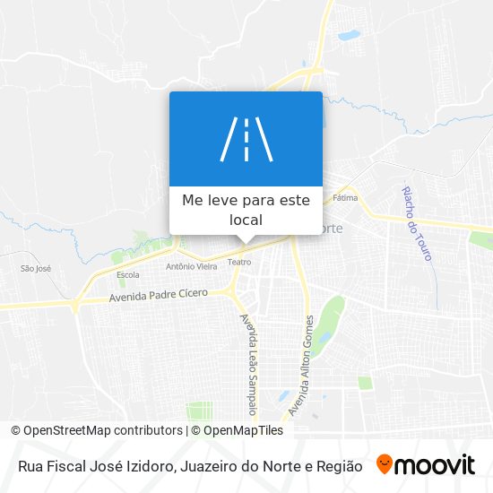Rua Fiscal José Izidoro mapa