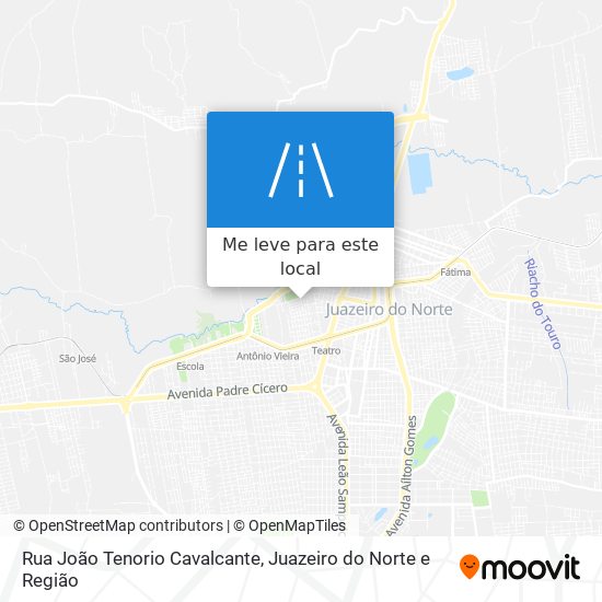 Rua João Tenorio Cavalcante mapa