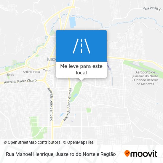 Rua Manoel Henrique mapa