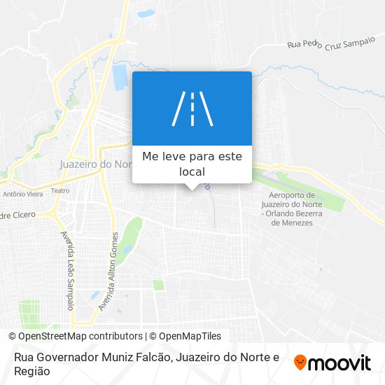 Rua Governador Muniz Falcão mapa