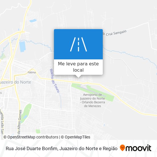 Rua José Duarte Bonfim mapa