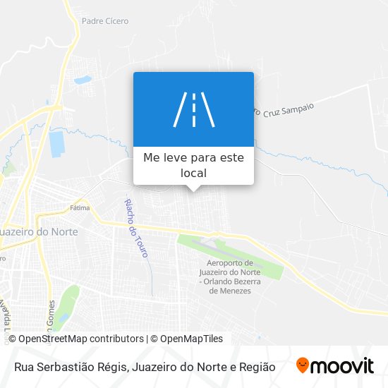 Rua Serbastião Régis mapa