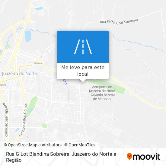 Rua G Lot Blandina Sobreira mapa