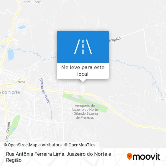 Rua Antônia Ferreira Lima mapa