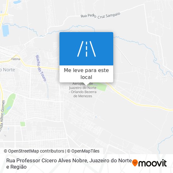 Rua Professor Cícero Alves Nobre mapa