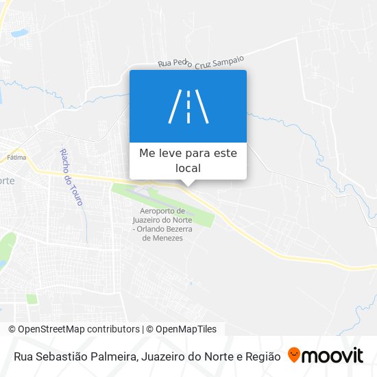 Rua Sebastião Palmeira mapa