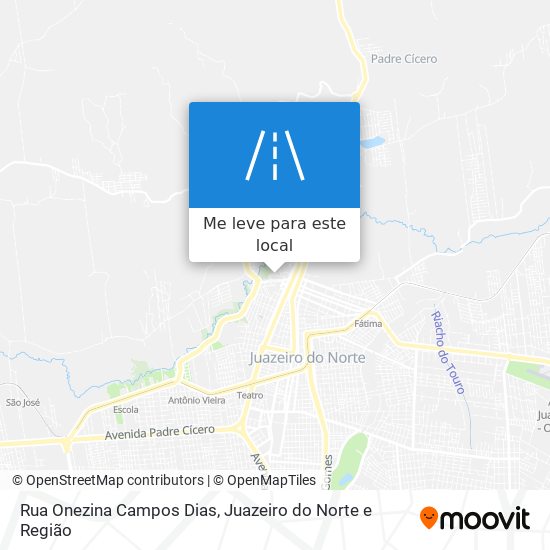 Rua Onezina Campos Dias mapa