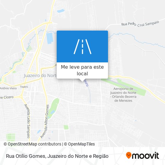 Rua Otílio Gomes mapa