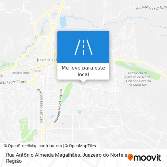 Rua Antônio Almeida Magalhães mapa