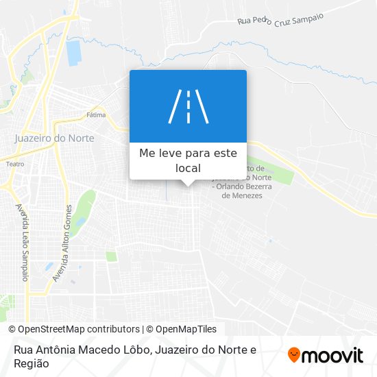 Rua Antônia Macedo Lôbo mapa