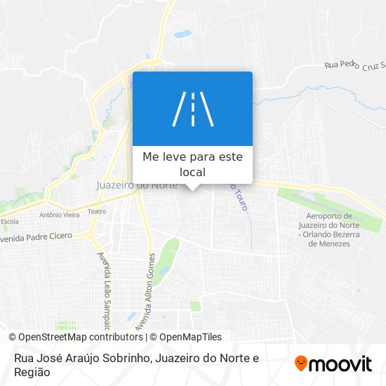 Rua José Araújo Sobrinho mapa
