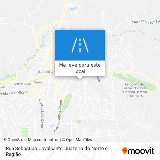 Rua Sebastião Cavalcante mapa