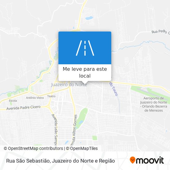 Rua São Sebastião mapa