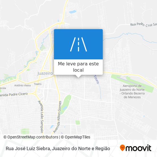 Rua José Luiz Siebra mapa