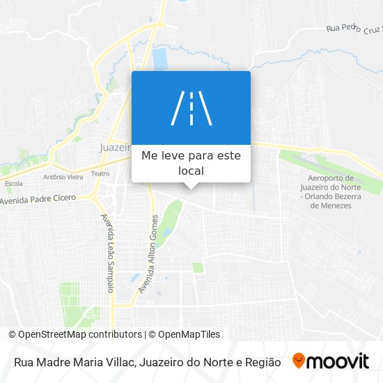 Rua Madre Maria Villac mapa