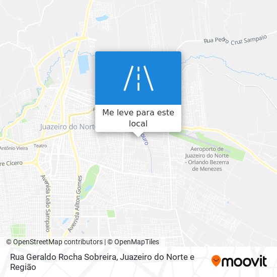 Rua Geraldo Rocha Sobreira mapa