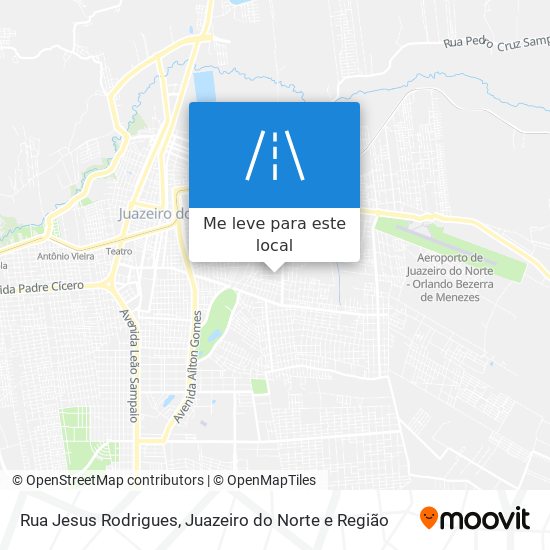 Rua Jesus Rodrigues mapa