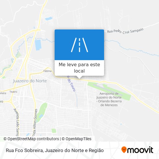 Rua Fco Sobreira mapa