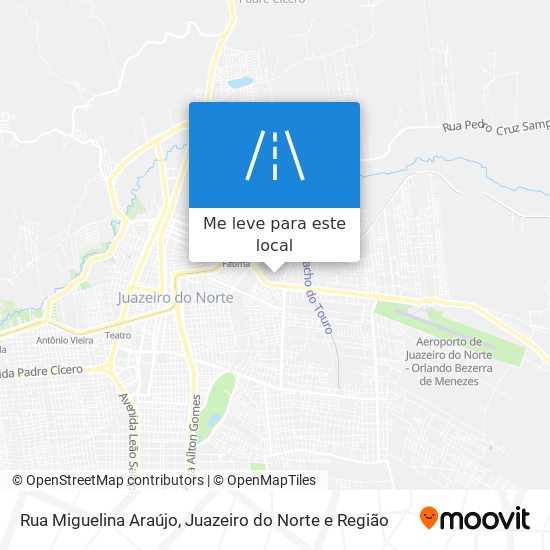 Rua Miguelina Araújo mapa