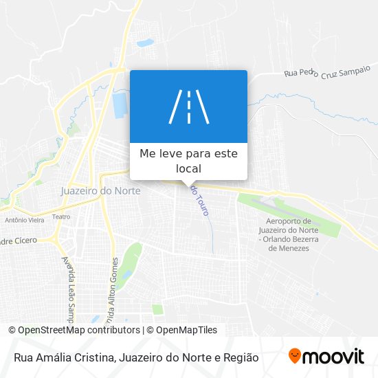 Rua Amália Cristina mapa