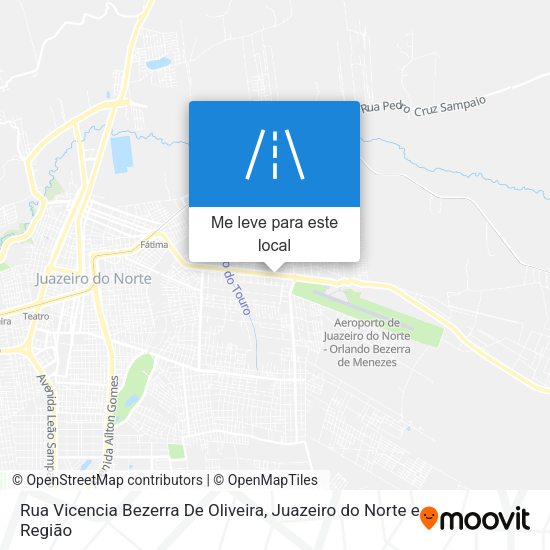Rua Vicencia Bezerra De Oliveira mapa