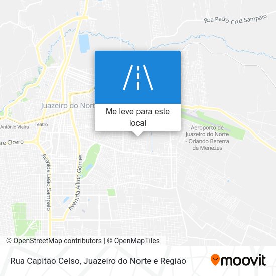 Rua Capitão Celso mapa