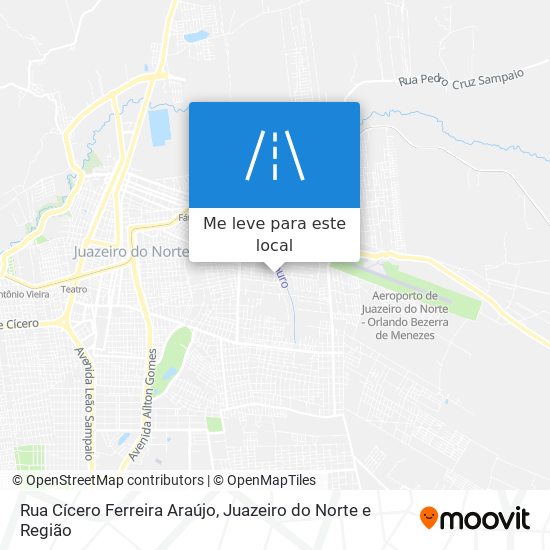 Rua Cícero Ferreira Araújo mapa
