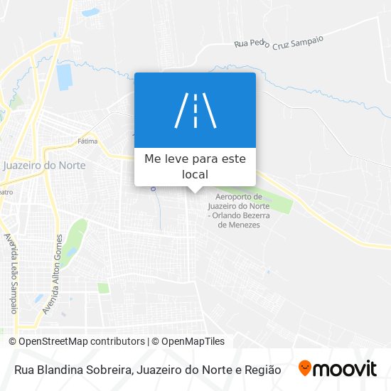 Rua Blandina Sobreira mapa