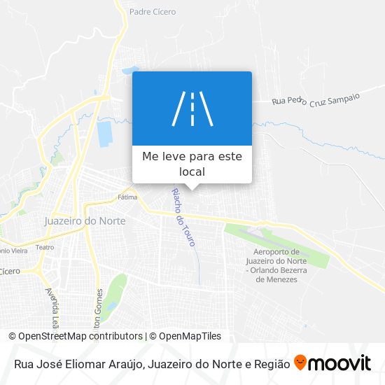 Rua José Eliomar Araújo mapa
