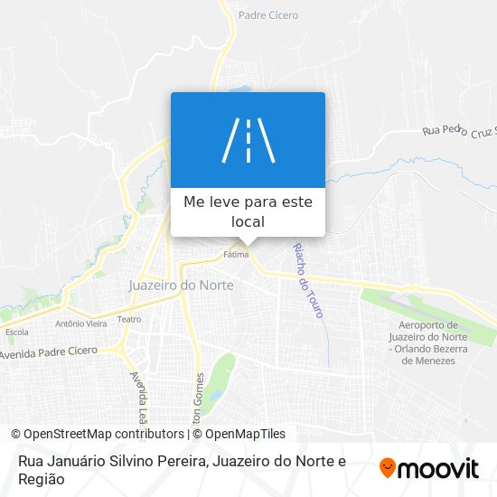 Rua Januário Silvino Pereira mapa