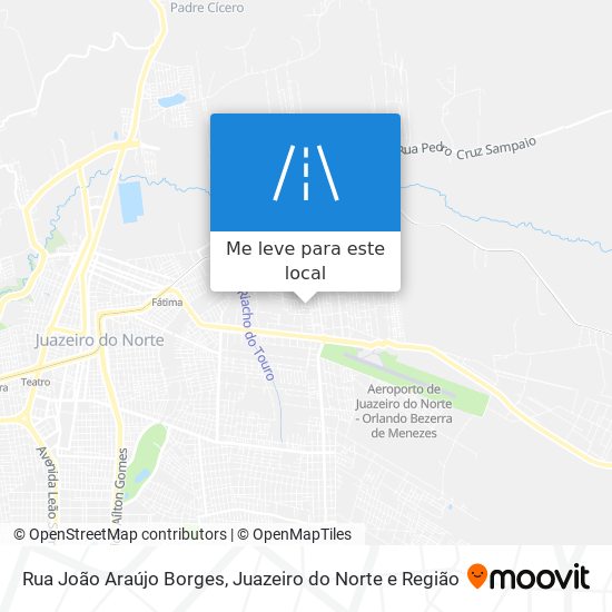 Rua João Araújo Borges mapa