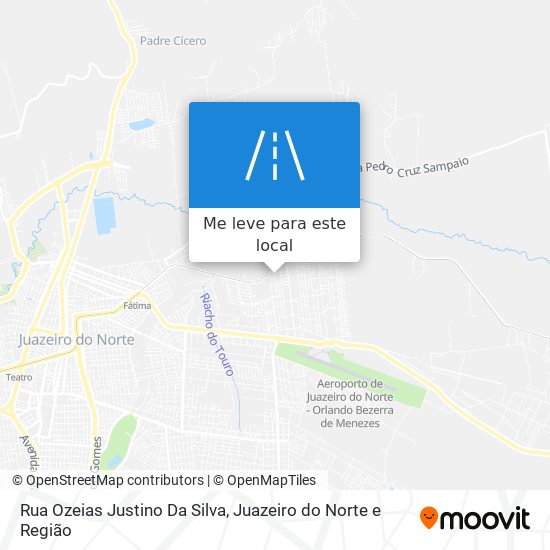 Rua Ozeias Justino Da Silva mapa