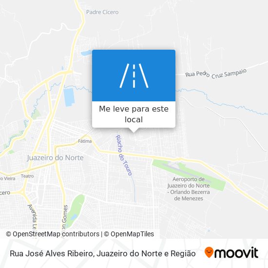 Rua José Alves Ribeiro mapa
