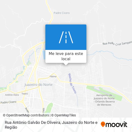 Rua Antônio Galvão De Oliveira mapa