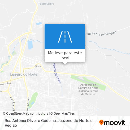 Rua Antônia Oliveira Gadelha mapa