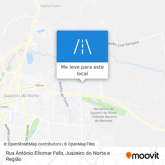 Rua Antônio Eliomar Felix mapa