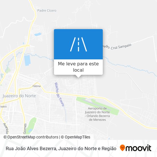 Rua João Alves Bezerra mapa