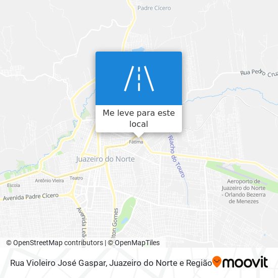 Rua Violeiro José Gaspar mapa