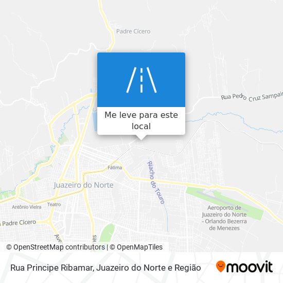 Rua Principe Ribamar mapa