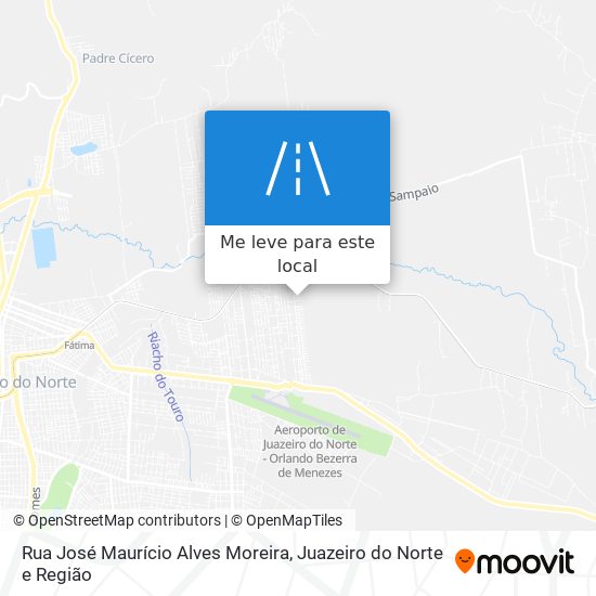 Rua José Maurício Alves Moreira mapa