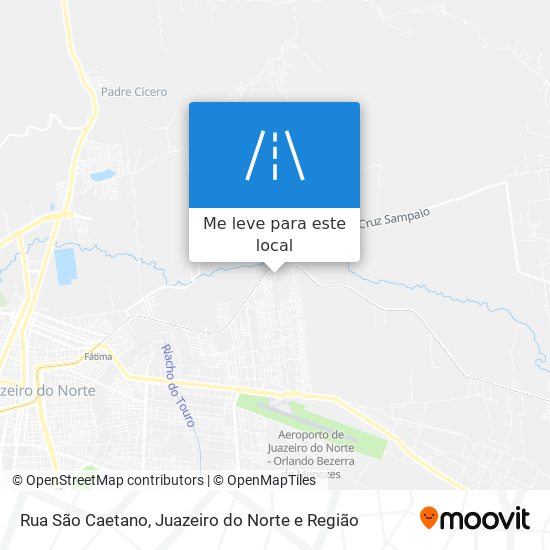 Rua São Caetano mapa