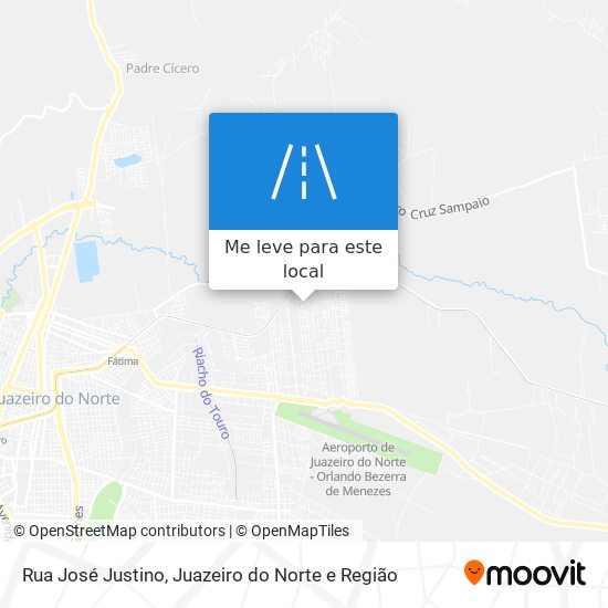 Rua José Justino mapa