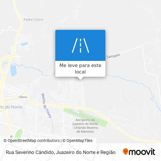 Rua Severino Cândido mapa