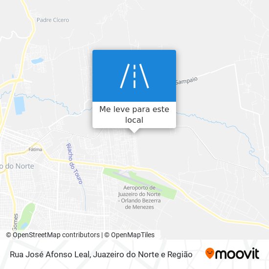 Rua José Afonso Leal mapa