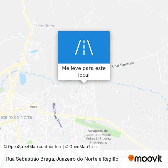 Rua Sebastião Braga mapa