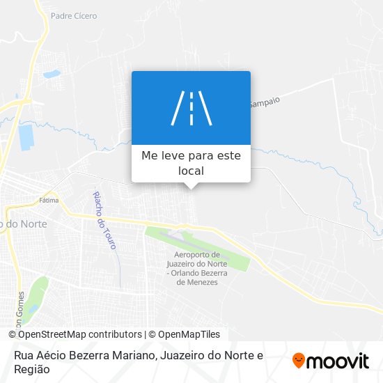 Rua Aécio Bezerra Mariano mapa