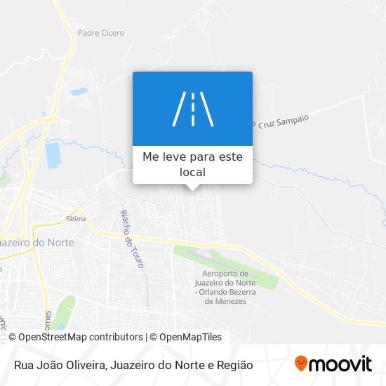 Rua João Oliveira mapa